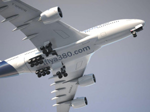 Airbus A380 with interior Modelo 3D