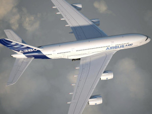 Airbus A380 with interior Modelo 3D