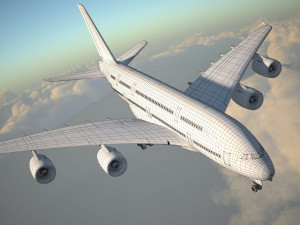 Airbus A380 with interior Modelo 3D