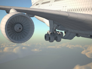 Airbus A380 with interior Modelo 3D