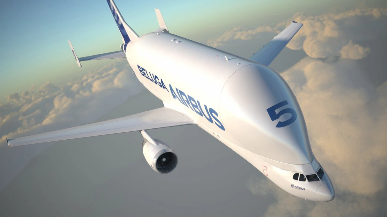 Airbus Beluga XL 3D Model .c4d .max .obj .3ds .fbx .stl .blend 