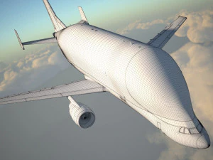 Airbus Beluga XL 3D Model
