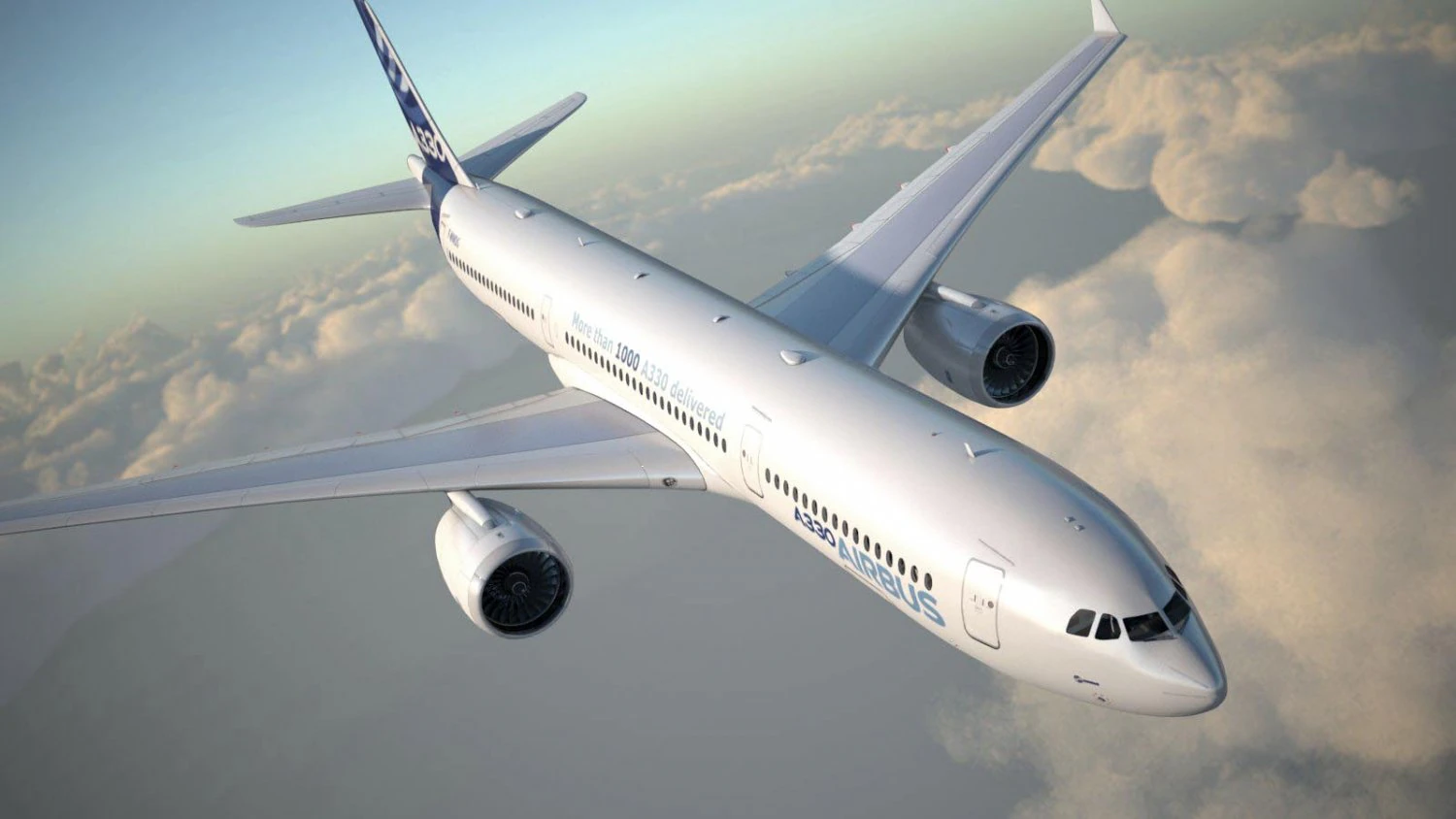 Airbus A330-300 with interior 3D Model .c4d .max .obj .3ds .fbx .stl .blend