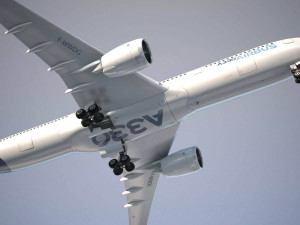Airbus A330-300 with interior 3D Model