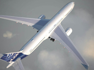 Airbus A330-300 with interior 3D Model
