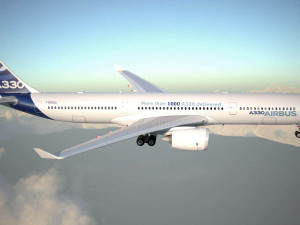 Airbus A330-300 with interior 3D Model