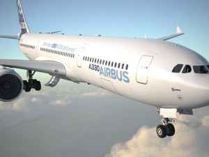 Airbus A330-300 with interior 3D Model