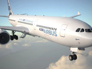Airbus A330-300 with interior 3D Model