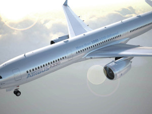 Airbus A330-300 with interior 3D Model