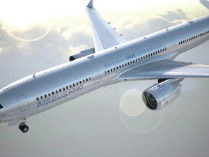 Airbus A330-300 with interior 3D Model