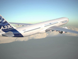 Airbus A330-300 with interior 3D Model