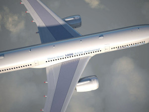 Airbus A330-300 with interior 3D Model