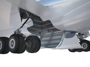 Airbus A330-300 with interior 3D Model