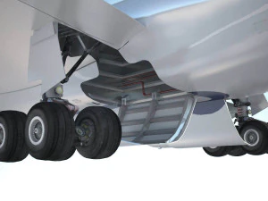 Airbus A330-300 with interior 3D Model