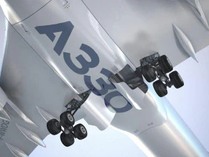 Airbus A330-300 with interior 3D Model