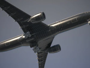 Airbus A330-300 with interior 3D Model