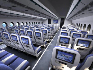 Airbus A330-300 with interior 3D Model