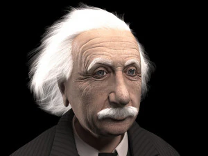 Albert Einstein 3D Model