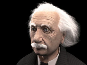 Albert Einstein 3D Model