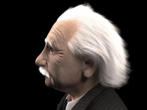 Albert Einstein 3D Model