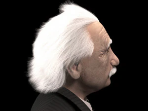 Albert Einstein 3D Model