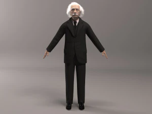 Albert Einstein 3D Model