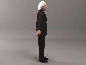 Albert Einstein 3D Model