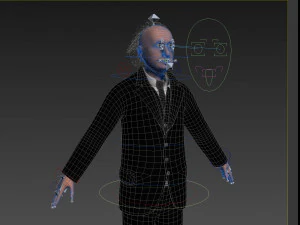 Albert Einstein 3D Model