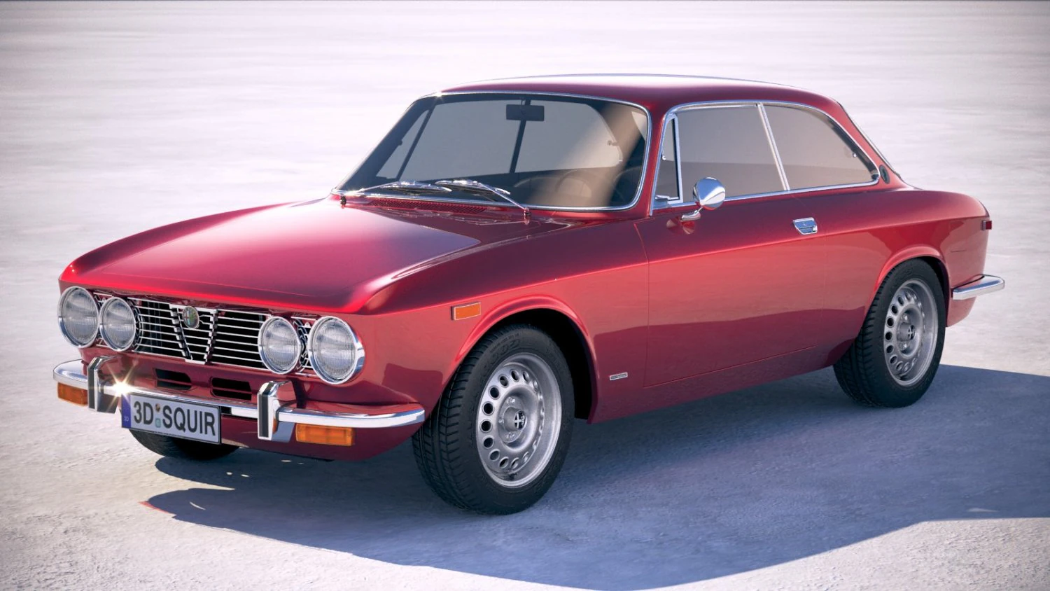 Alfa Romeo GTV 1974 3D Model .c4d .max .obj .3ds .fbx .stl .blend 