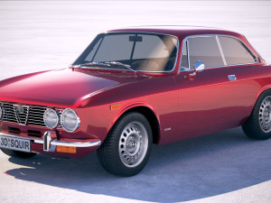 alfa romeo gtv 1974 3D Model