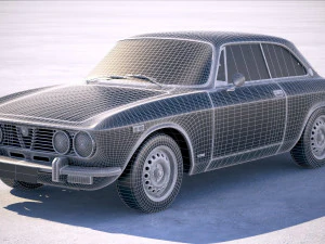 Alfa Romeo GTV 1974 3D Model
