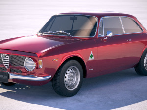 Alfa Romeo Giulia GTA 1965-1969 vray 3D Model