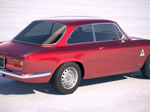 Alfa Romeo Giulia GTA 1965-1969 vray 3Dモデル