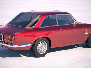 Alfa Romeo Giulia GTA 1965-1969 vray 3D Model
