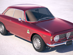 Alfa Romeo Giulia GTA 1965-1969 vray 3Dモデル