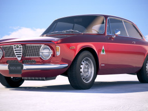 Alfa Romeo Giulia GTA 1965-1969 vray 3Dモデル