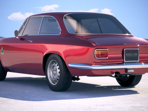 Alfa Romeo Giulia GTA 1965-1969 vray 3Dモデル