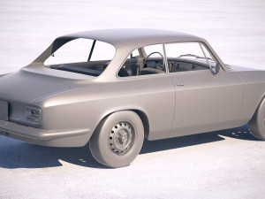 Alfa Romeo Giulia GTA 1965-1969 vray 3Dモデル