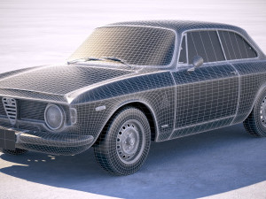 Alfa Romeo Giulia GTA 1965-1969 vray 3Dモデル