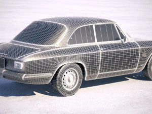 Alfa Romeo Giulia GTA 1965-1969 vray 3D Model