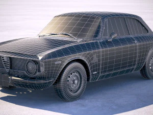 Alfa Romeo Giulia GTA 1965-1969 vray 3D Model