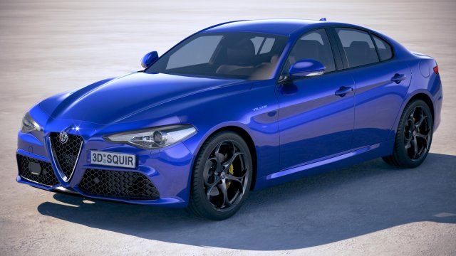 Alfa Romeo Giulia Veloce 2018 Modello 3D .c4d .max .obj .3ds .fbx .stl .blend