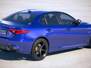 Alfa Romeo Giulia Veloce 2018 Modello 3D
