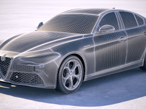 Alfa Romeo Giulia Veloce 2018 Modello 3D