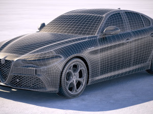 Alfa Romeo Giulia Veloce 2018 Modello 3D