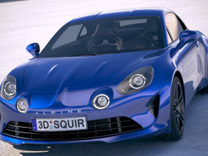 Alpine A110 2018 3D मॉडल