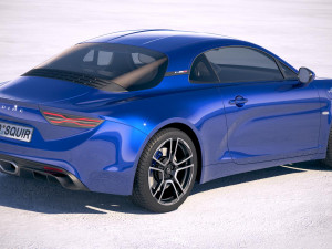 Alpine A110 2018 3D मॉडल