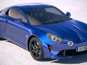 Alpine A110 2018 3D मॉडल