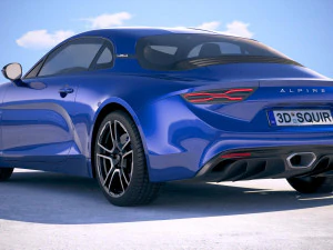 Alpine A110 2018 3D Model