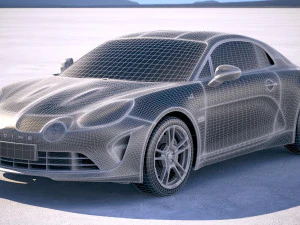 Alpine A110 2018 3D Model